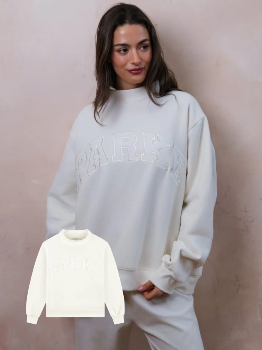 🤍*SOLD OUT EVERYWHERE*🤍  Bridal Varsity Mockneck In All White